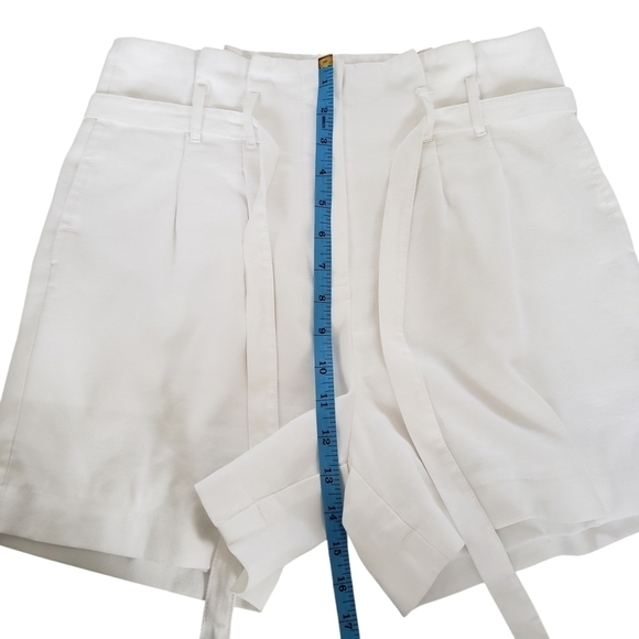 Molly Bracken White Paperbag Shorts With Belt - Picture 9 of 10